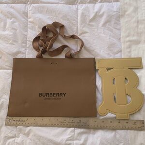 Burberry Bag and Cardboard Cut